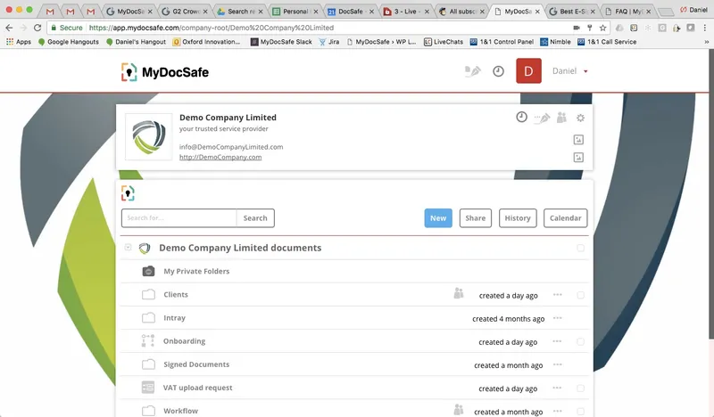 MyDocSafe Manejo de Archivos