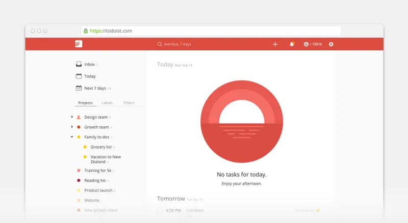 Todoist Lista de Tareas