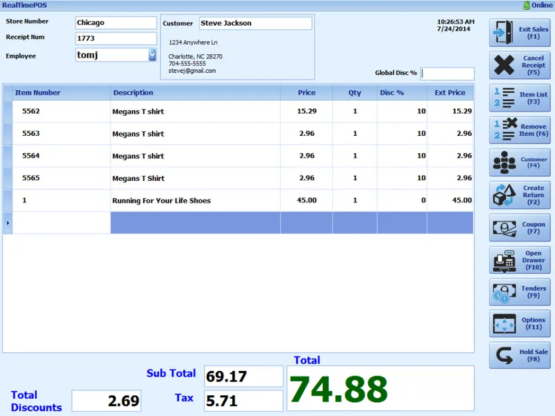 Realtime POS BI