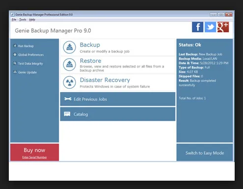 Genie Backup Manager