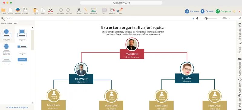 Creately Organigrama